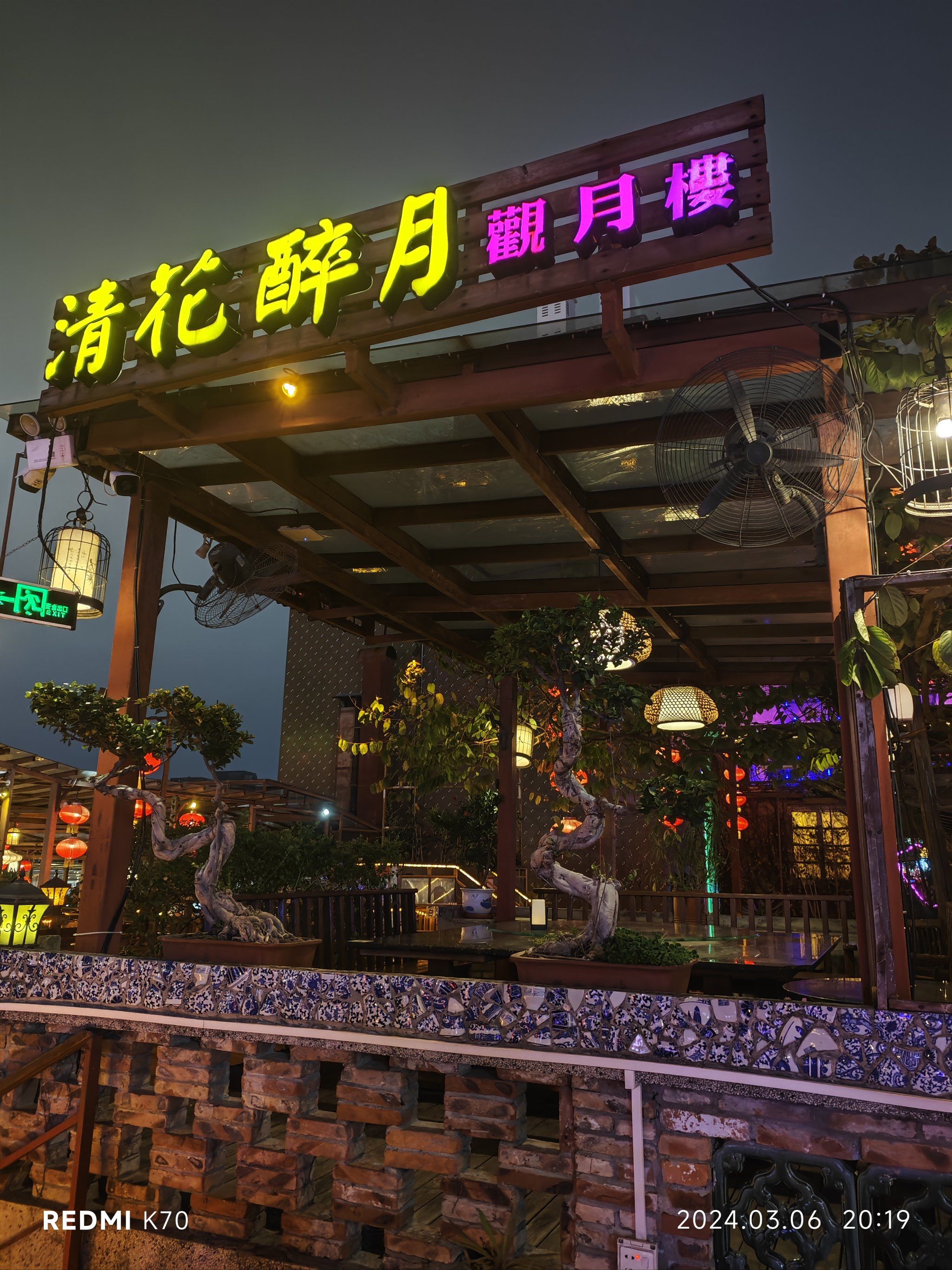 清花醉月美丽的夜景太迷人了