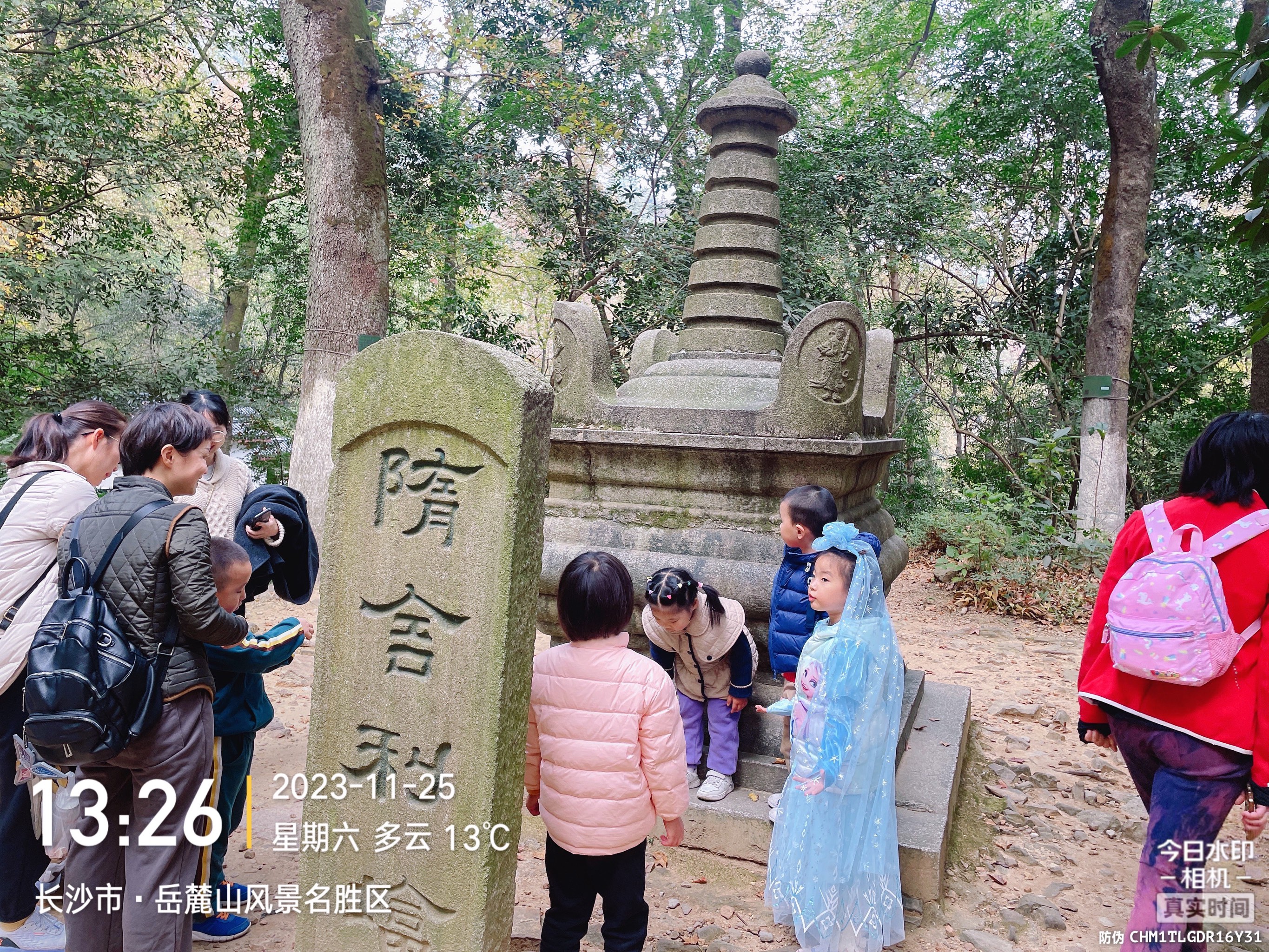 岳麓山舍利塔图片