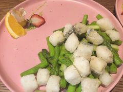 芦笋银鳕鱼-甜阿姨·天台花园私房菜(万松园店)