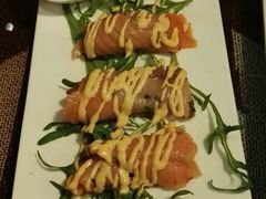 地中海烟熏三文鱼卷-伊斯坦布尔土耳其清真咖啡餐厅