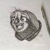 一组迪士尼卡通角色插画作品欣赏[礼花]