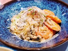 芝士蘑菇鲜虾意大利面-BE BRIGHT KITCHEN(正佳广场店)