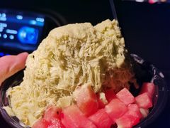 雪花冰（抹茶味）-串妹花式冰粉(乐山总店)