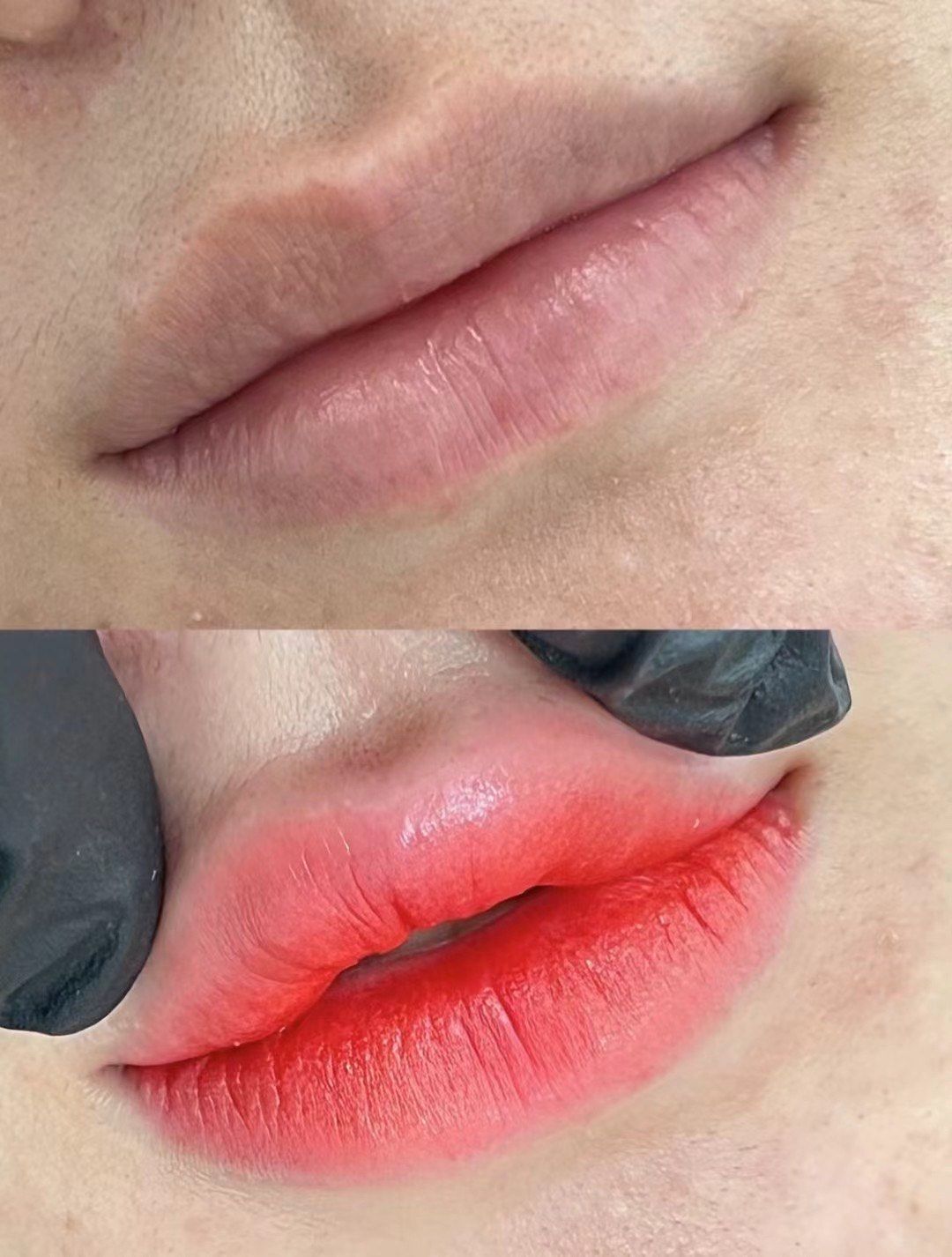 原相机下的欧洲漂唇 肉眼可见的粉嫩