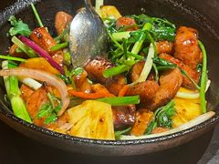 黑椒菠萝啫猪颈肉-旺爷砂锅·茶作(国贸城店)