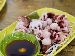芥末白灼八爪鱼-贞姨美食·老字号海鲜大排档