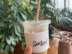 栀子花梨香拿铁-Seesaw Coffee(朝阳大悦城店)