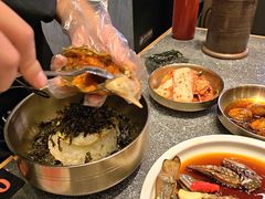 酱蟹拌饭-草家酱蟹炭火烤肉店(珲春南路二店)