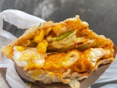 -小红车炸蛋葱油饼
