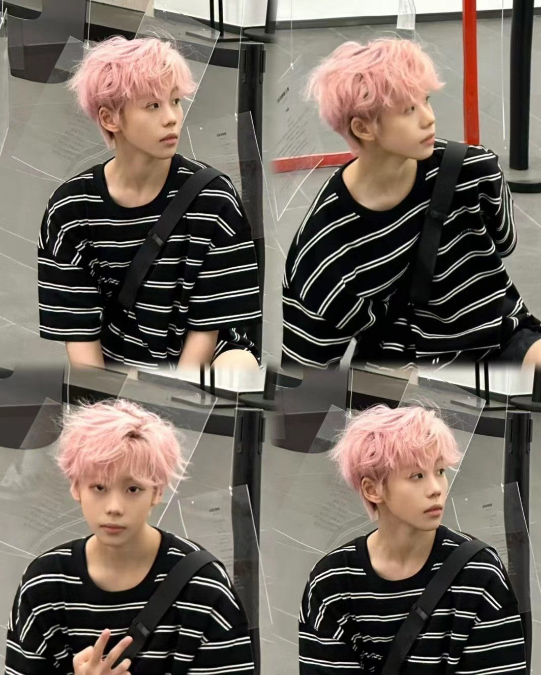 男生粉发 粉色系