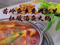 -苗岭鱼乡贵州凯里红酸汤鱼火锅