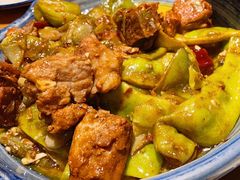 排骨焖油豆角-金勺缘东北菜馆(牡丹园店)
