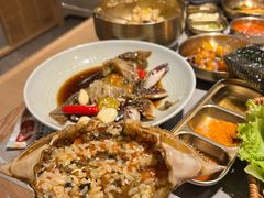 -草家酱蟹炭火烤肉店(珲春南路一店)