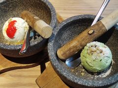 石烧香草冰淇淋-烧肉达人•炭火烧肉(新天地店)