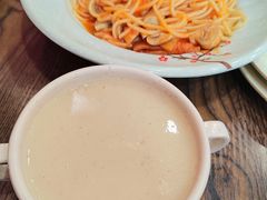 鸡茸蘑菇汤-蘑菇餐厅(马台街店)