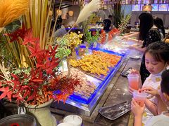 自助取餐区-韩京炭火烤肉自助料理(柯桥万达店)