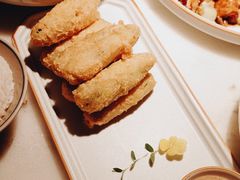 咸蛋黄裹秋葵-初蓉丨遇见新川菜(亲贤街荣耀店)