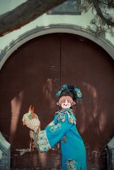 -后宫·古装汉服京剧儿童亲子全家福摄影