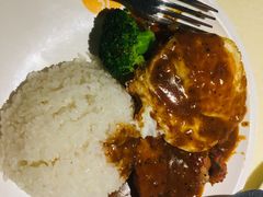 黑椒鸡排煎蛋-龙记烧腊茶餐厅(常德路店)