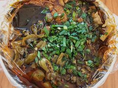海带笋子肥肠红汤一两-正宗花园涂米粉(永兴店)