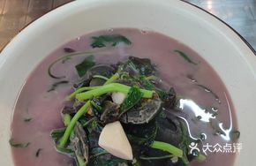 Century Egg and Red Amaranth Salad