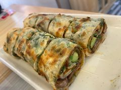 葱饼卷牛肉-台北楚楚园馅饼粥(虹桥南丰城店)