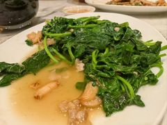 猪油渣炒番薯叶-厝包四点金·潮宴(太古仓店)