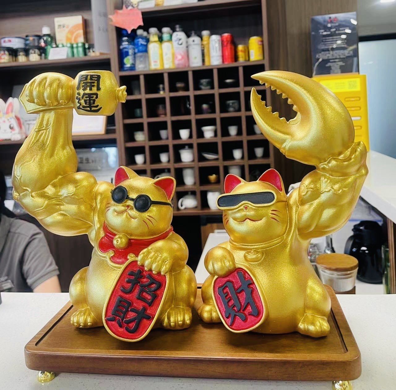 t3 club的大力招财猫,健美无敌