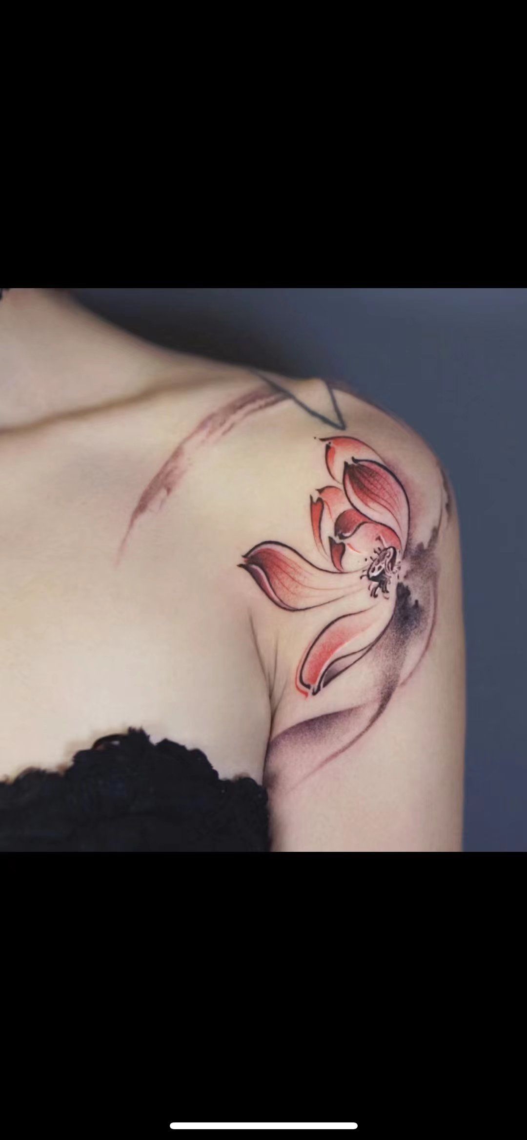 荷花🌸纹身