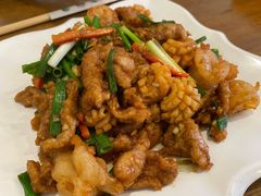 香葱爆三样-天津乾毓德饭庄·清真传统炒菜·海鲜烧烤(咸阳路店)