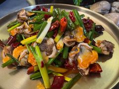 小葱拌毛钳-围炉肉舍•炭烤活鳗•丹东海鲜烤肉(步行街店)