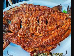 烤虹鳟鱼-山乡农家院(海淀区西北旺店)