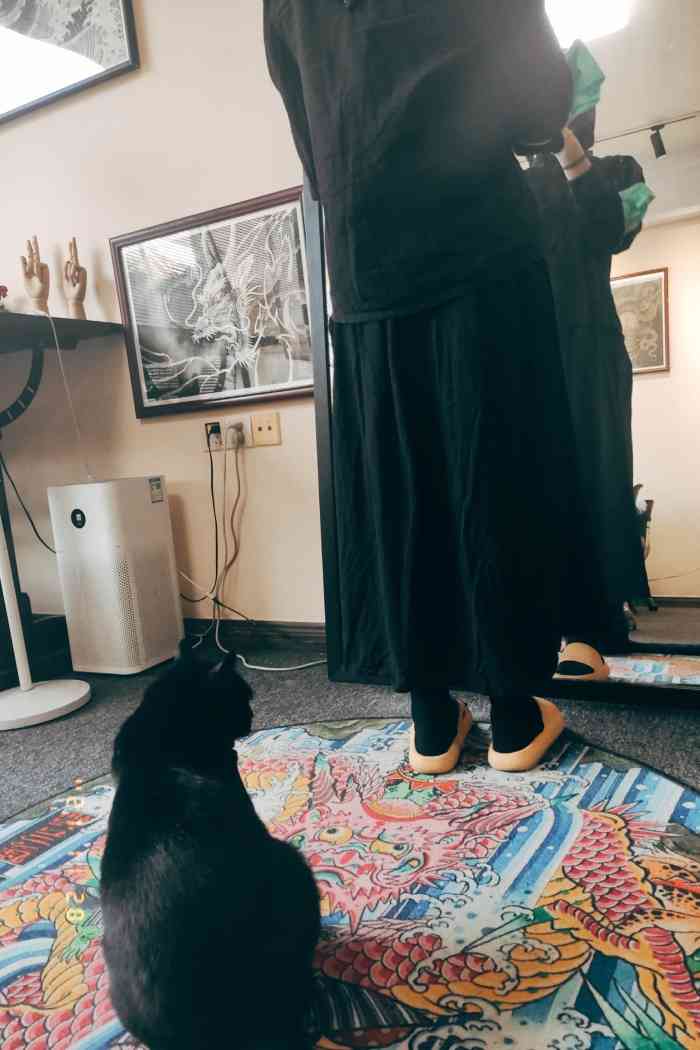 壹明刺青 ym tattoo-"工作室选址在别墅区 环境很舒服初入到工.