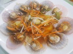 油泼扇贝-名超海鲜烧烤大排档
