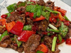 炒黄牛肉-洪福饭店·十八年老店