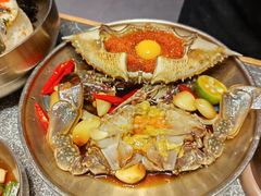 -草家酱蟹炭火烤肉店(珲春南路二店)