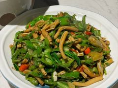 鸭肠炒杭椒-不倒翁·安徽名菜楼(步行街店)