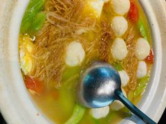 丝瓜鱼丸炖馓子-永安鱼庄·镇江菜(东吴路店)