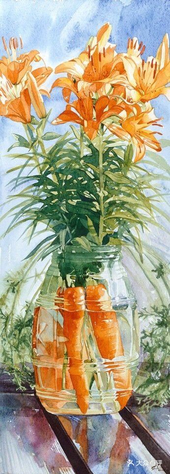 光感极好的水彩画，画面好像会呼吸！[加油]