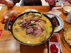 泰式咖喱牛杂锅仔-丁记盐蘸牛肉·新杭菜(河东路店)