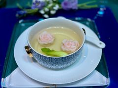 牡丹花鱼茸清汤-君来梁溪饭店-餐厅
