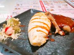黑椒汁牛仔骨蛋包饭-阿飛冰室(下沙店)