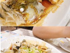 葱爆鲈鱼片-港美茗点名菜(万江店)