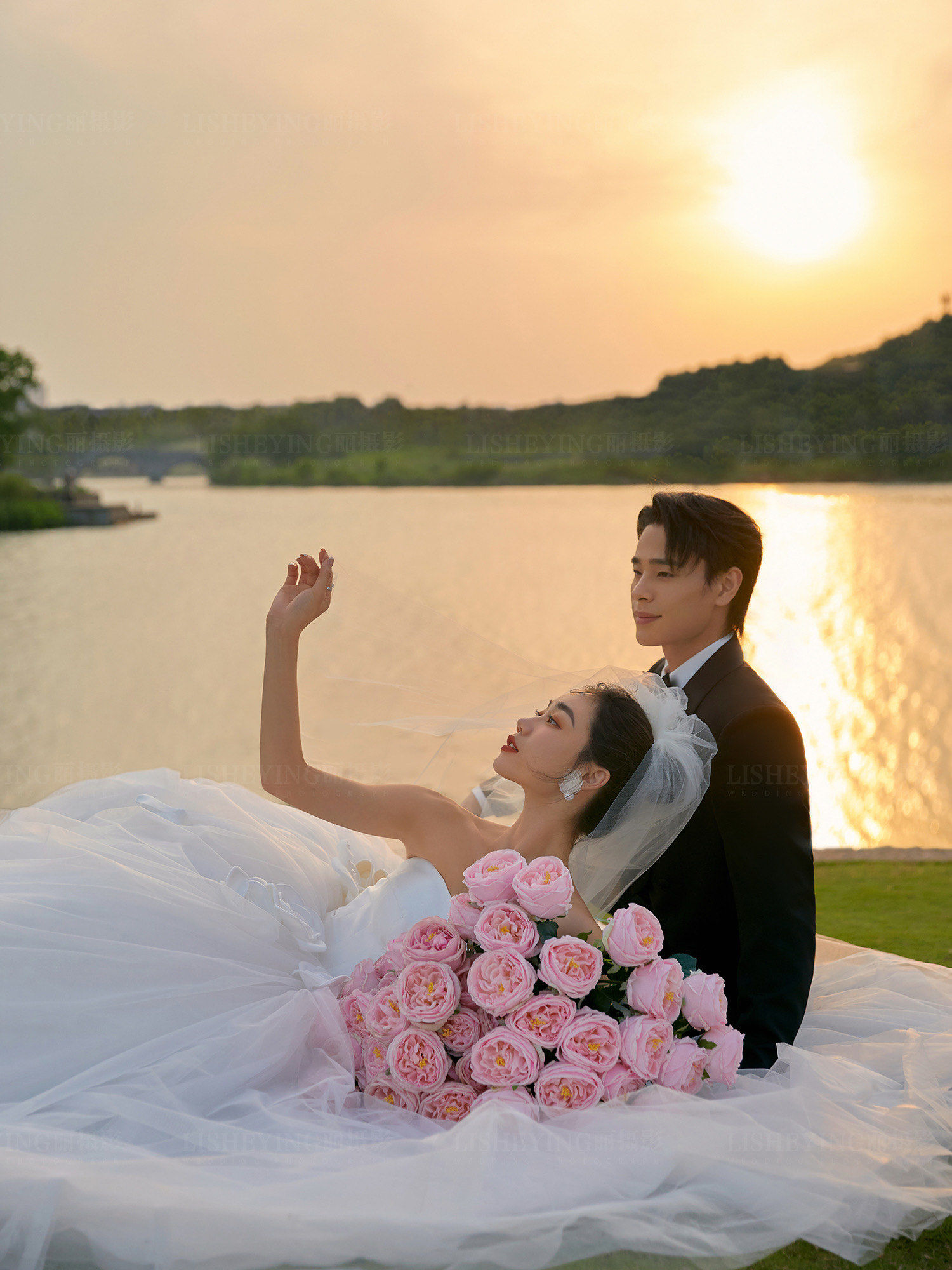 让我们相约在江边夕阳下一起黄昏至日落95