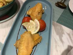 花开蛋黄鸡翅-蜜桃花开·中西融合菜E&W(南长街店)