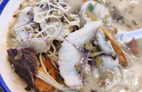 Black Fish, River Shrimp, and Beef Noodles