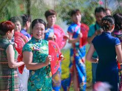 -田园东方蜜桃村的田野营地