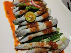 秋葵拌沙虫-黑明餐厅(白鹭洲店)