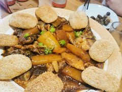红烧杂鱼贴饼-张鸟园农家乐(张鸟园店)