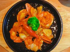 铁板香蒜虾-初花·日本料理